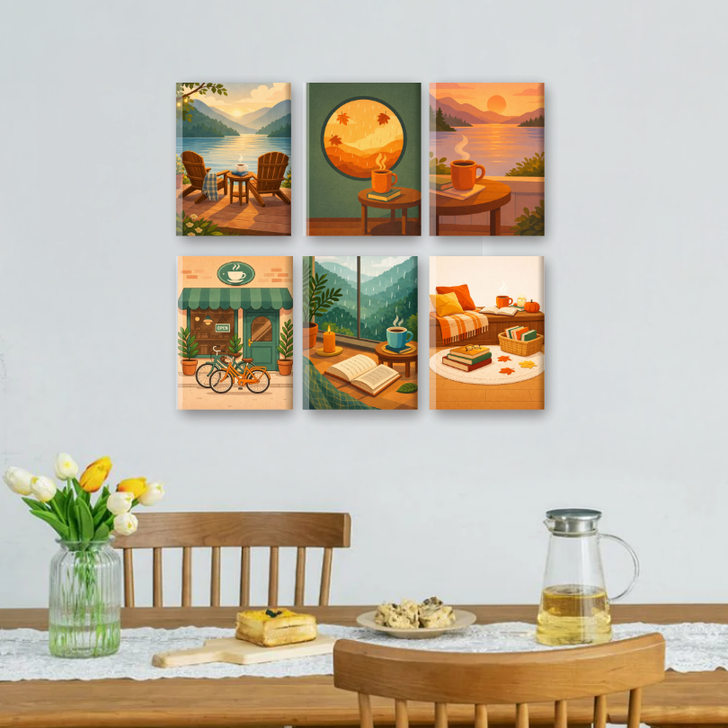 6 Mini Paintings | Coffee Moments Set