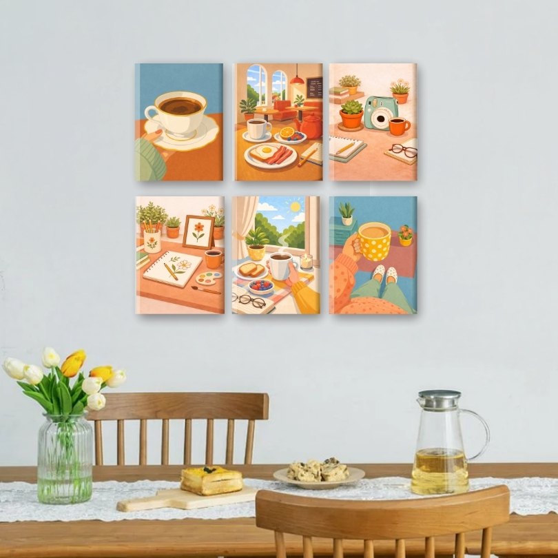 6 Mini Paintings | Coffee Rituals Set