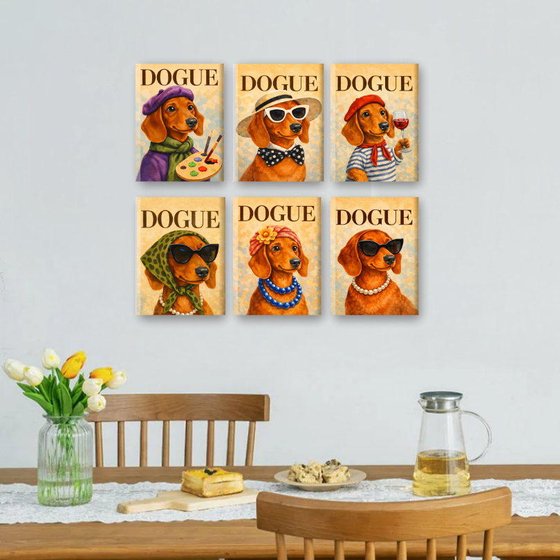 6 Mini Paintings | Dogue Set