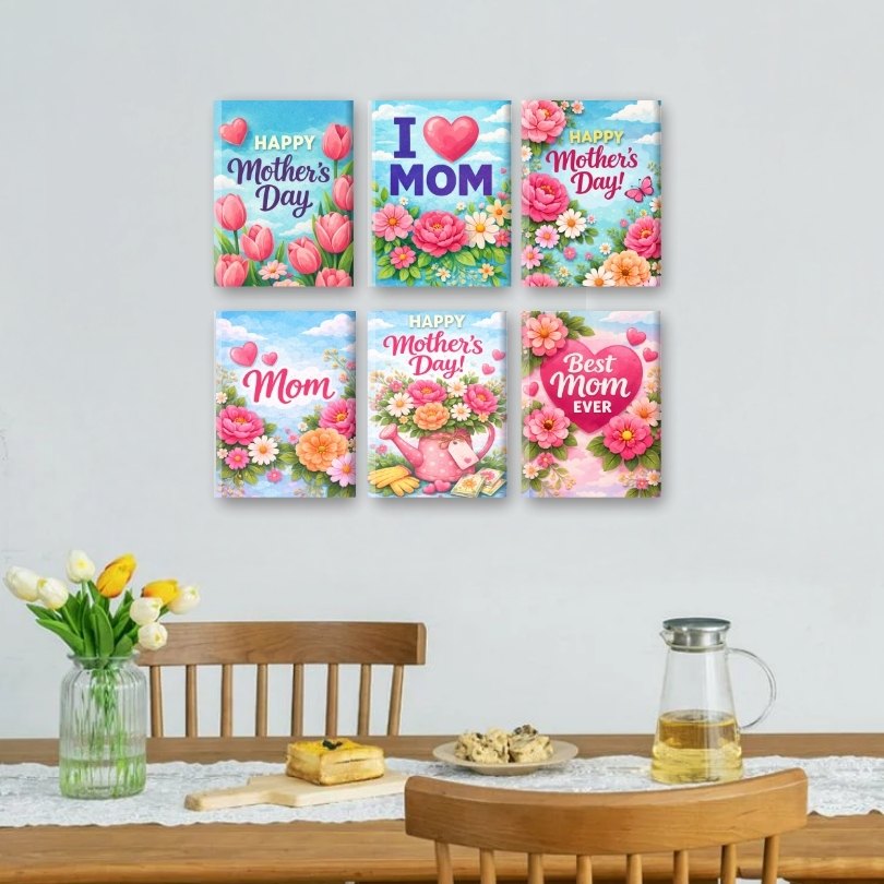 6 Mini Paintings | Mother's Day Set