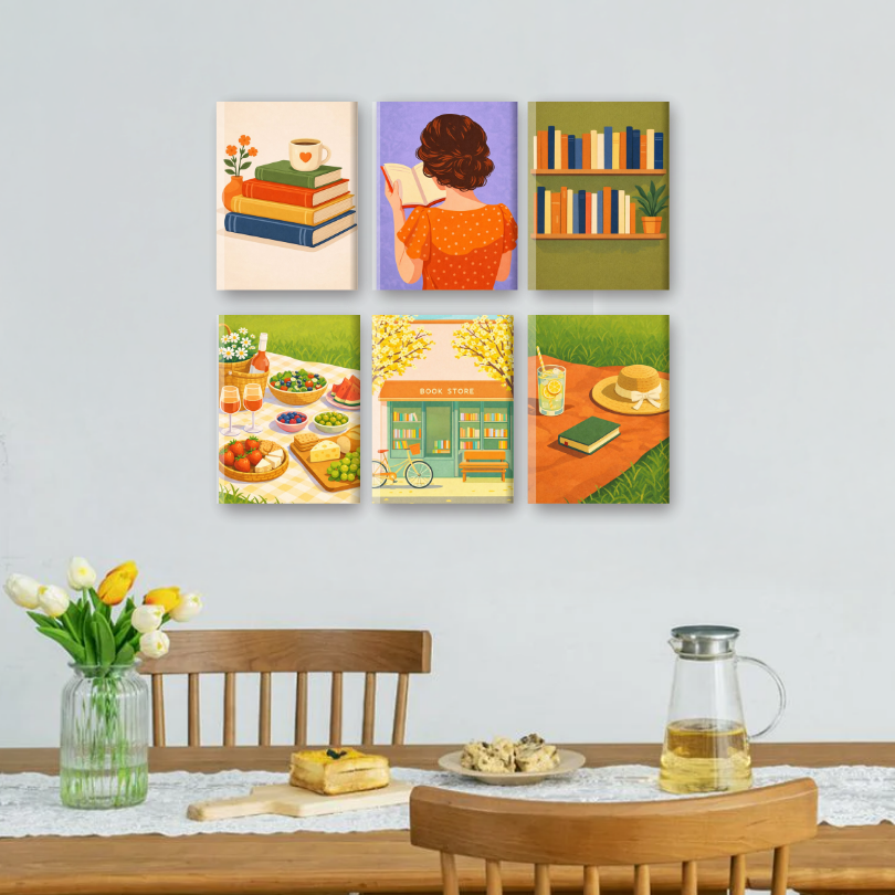 6 Mini Paintings | Quiet Moments Set