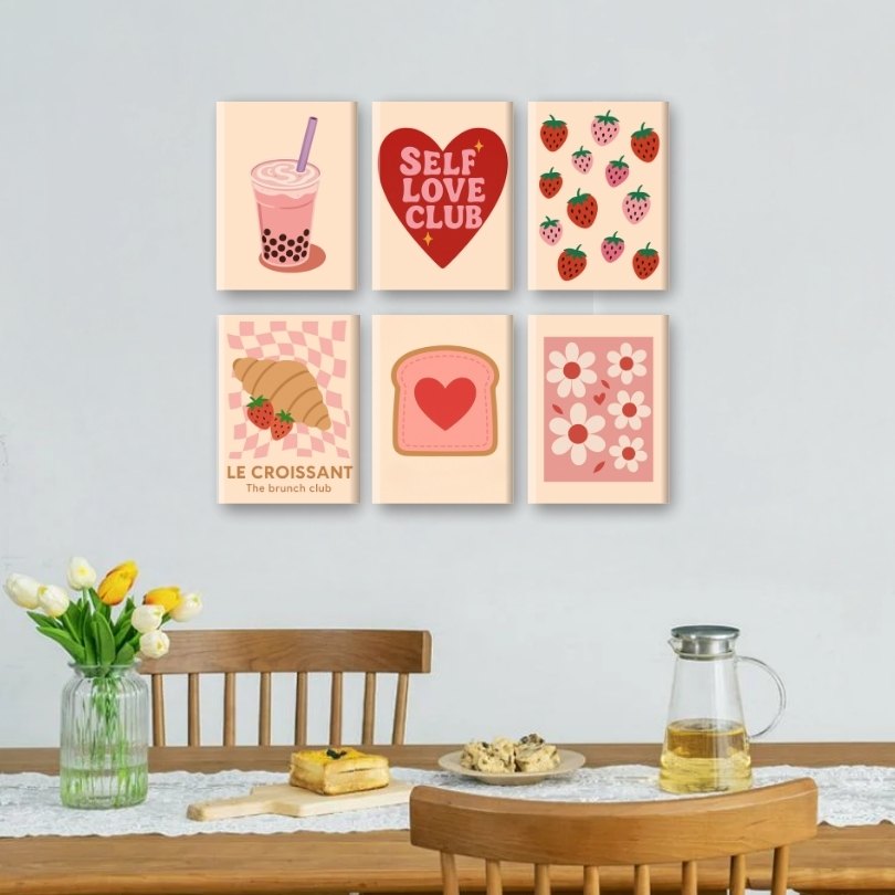 6 Mini Paintings | Self Love Cub Set