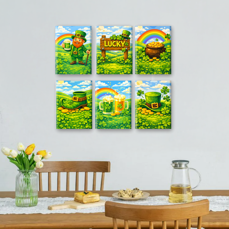 6 Mini Paintings | Lucky Days Set
