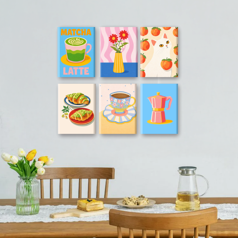 6 Mini Paintings | Sweet Days Set