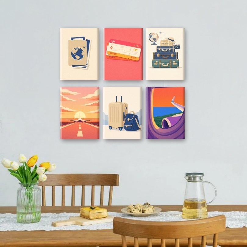 6 Mini Paintings | Travel Set