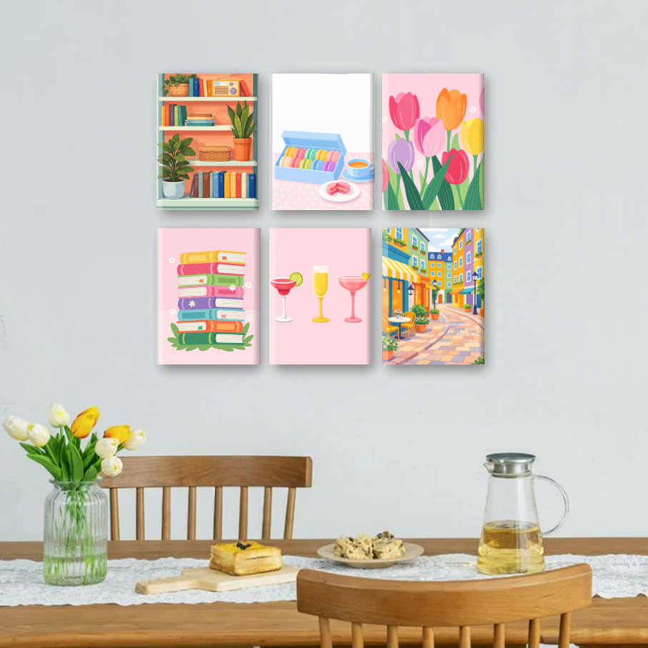 6 Mini Paintings | Pastel Moments Set