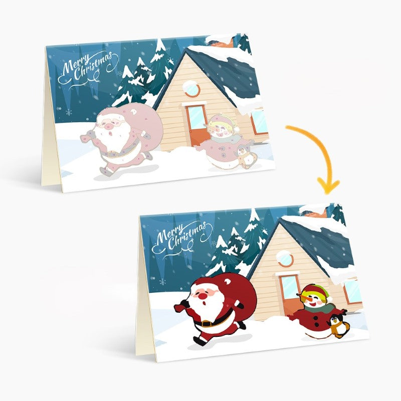 Paint by Numbers Christmas Cards - 6 Pieces