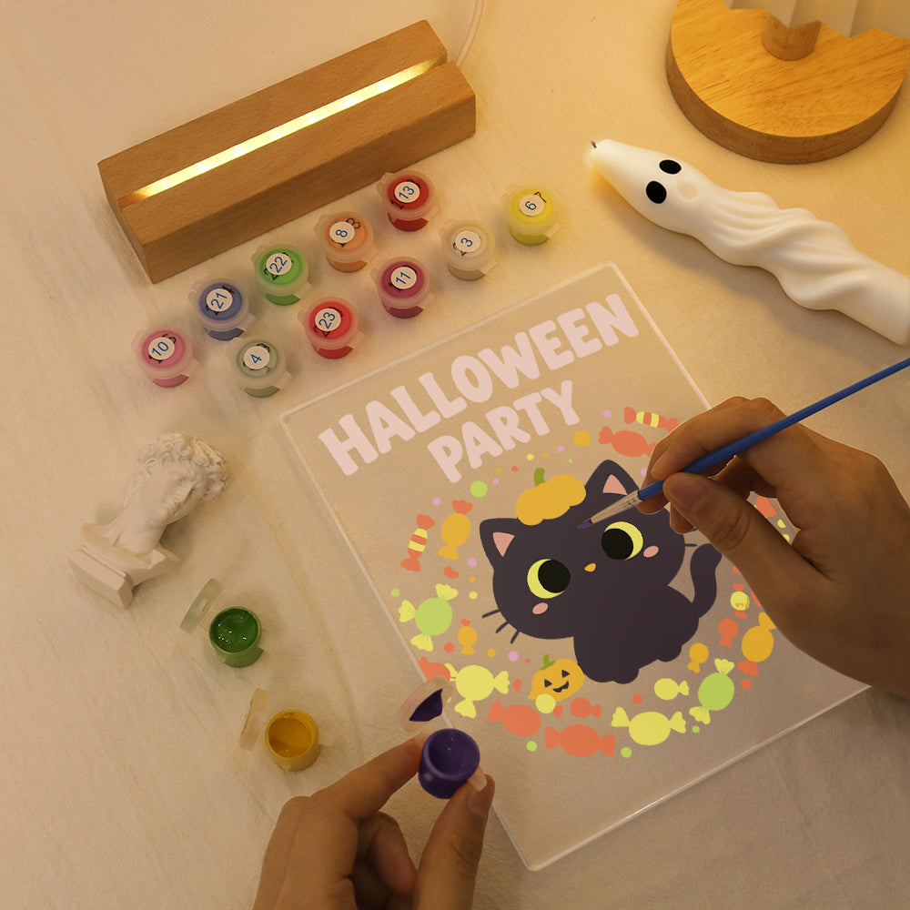 Pumpkin Paws | Paint by Numbers