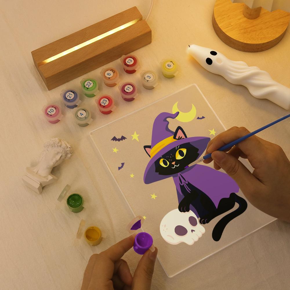 Witchy Cat | Paint by Numbers