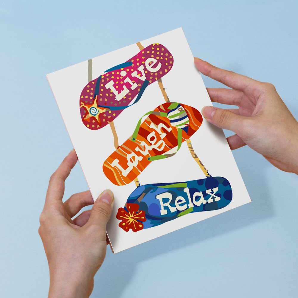 6 Mini Paintings | Flip-Flop Summer Set