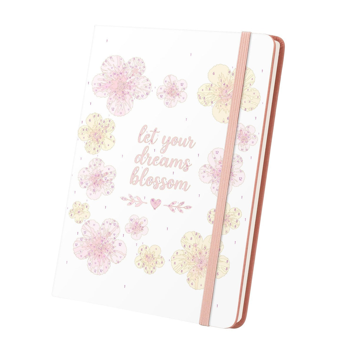 Paint by Number Notebook - Tropical Blossoms