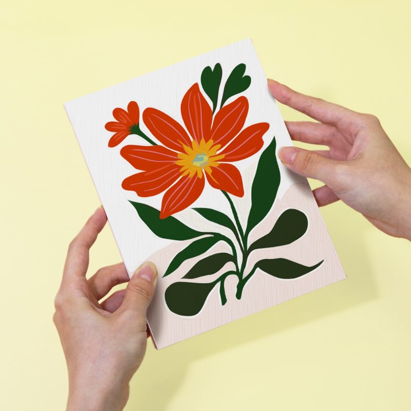 6 Mini Paintings | Gorgeous Flower Set
