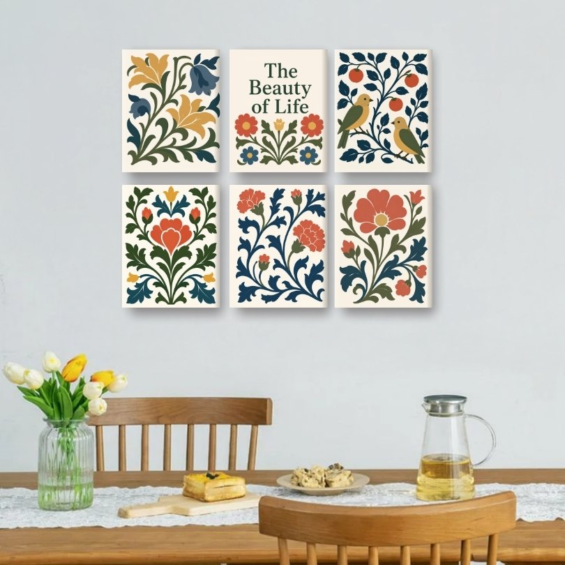 6 Mini Paintings | The Beauty of Life Set