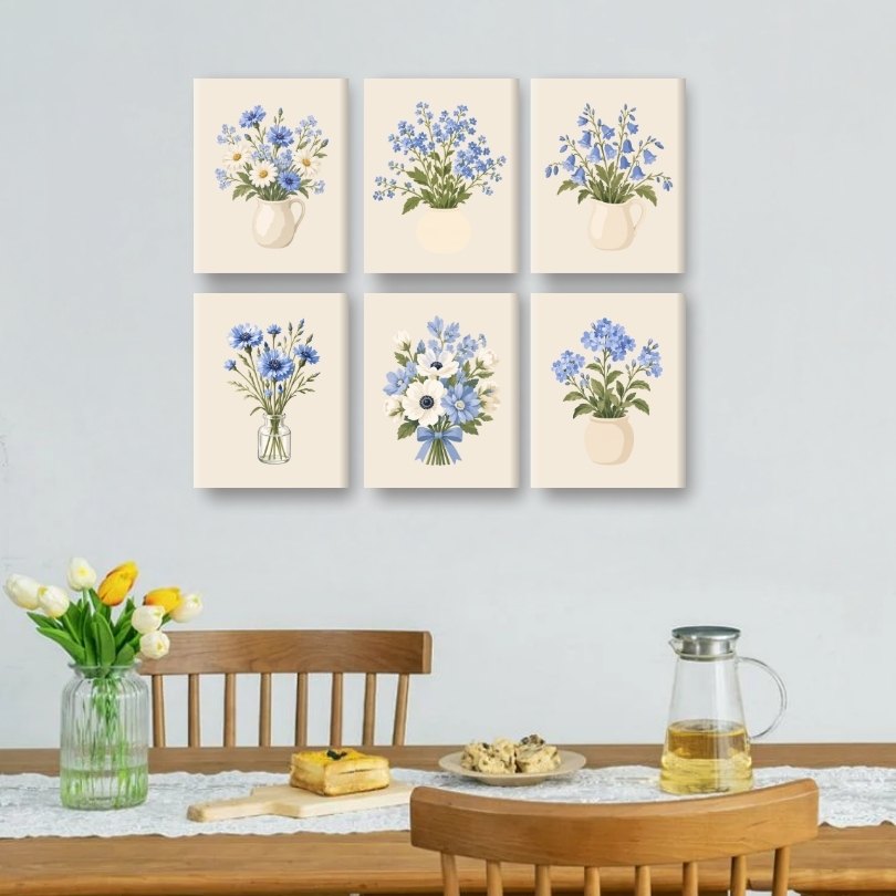 6 Mini Paintings | Forget Me Not Set