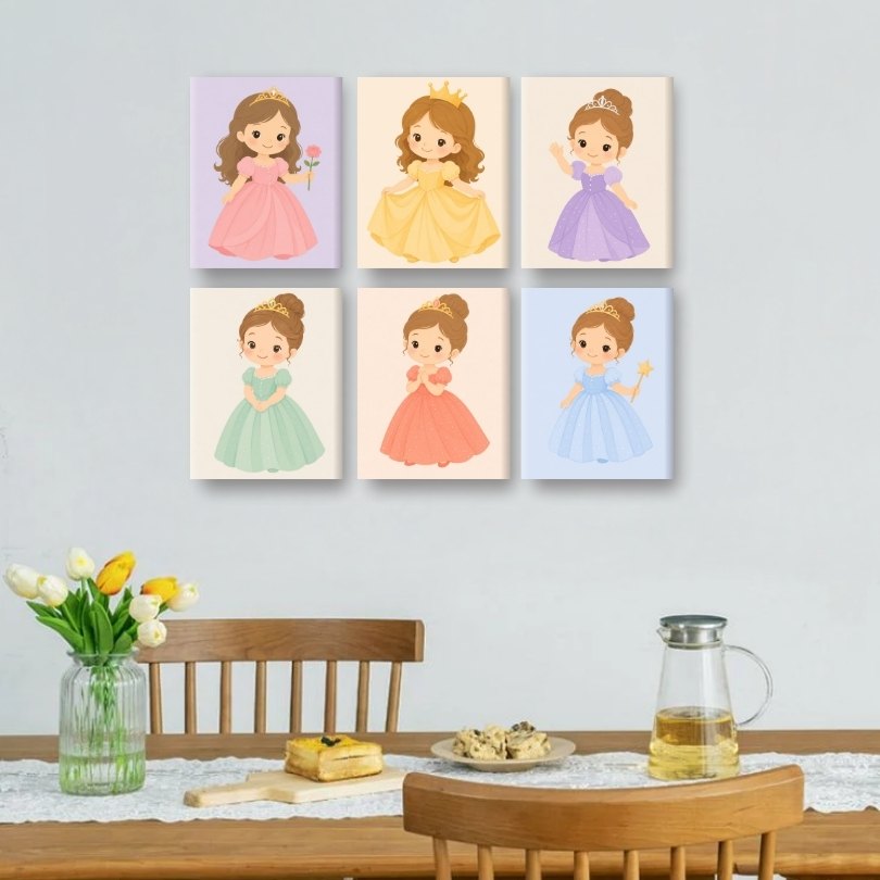 6 Mini Paintings | Little Princess Set