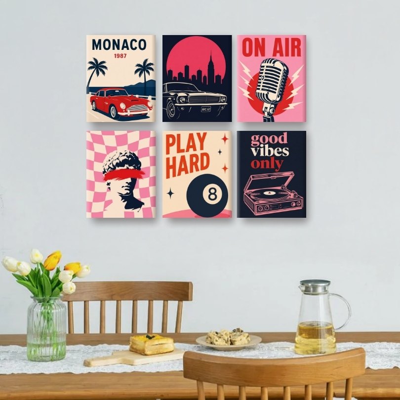 6 Mini Paintings | Classic Vibes Set