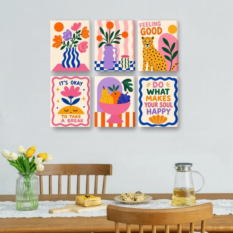 6 Mini Paintings | Good Feeling Set