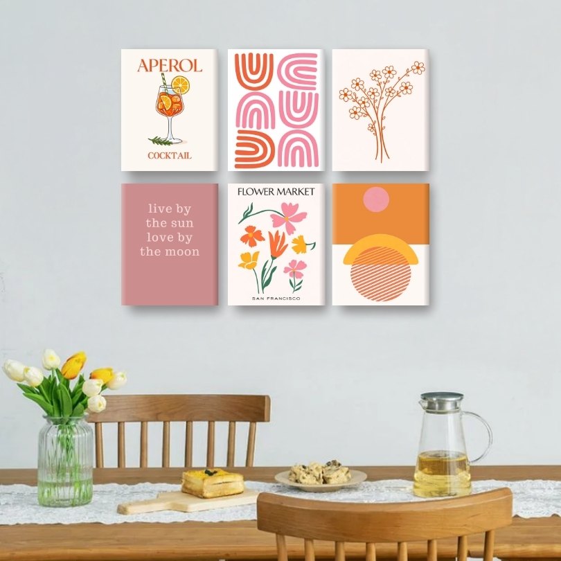 6 Mini Paintings | Bloom & Shine Set