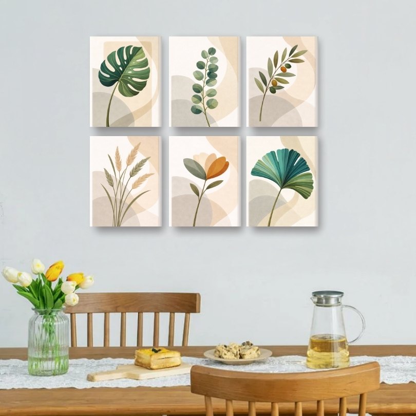 6 Mini Paintings | Botanical Set