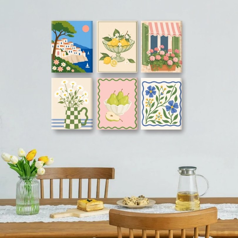 6 Mini Paintings | Springtime Charm Set