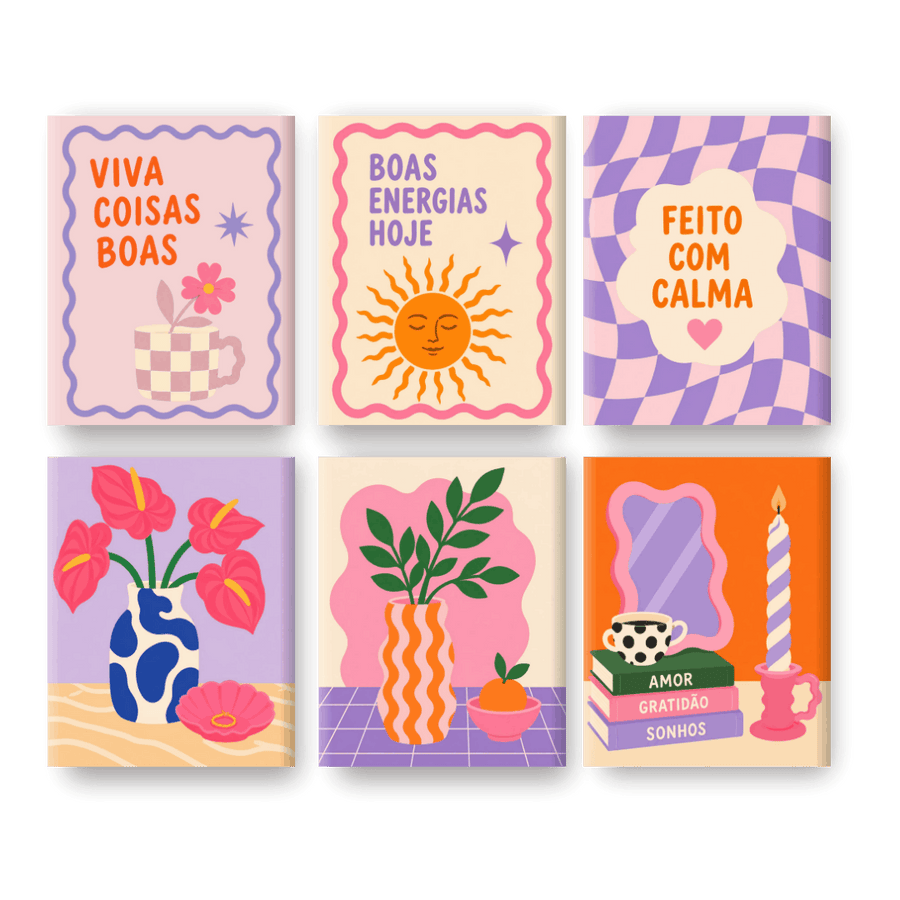 6 Mini Paintings | Boas Vibes Set