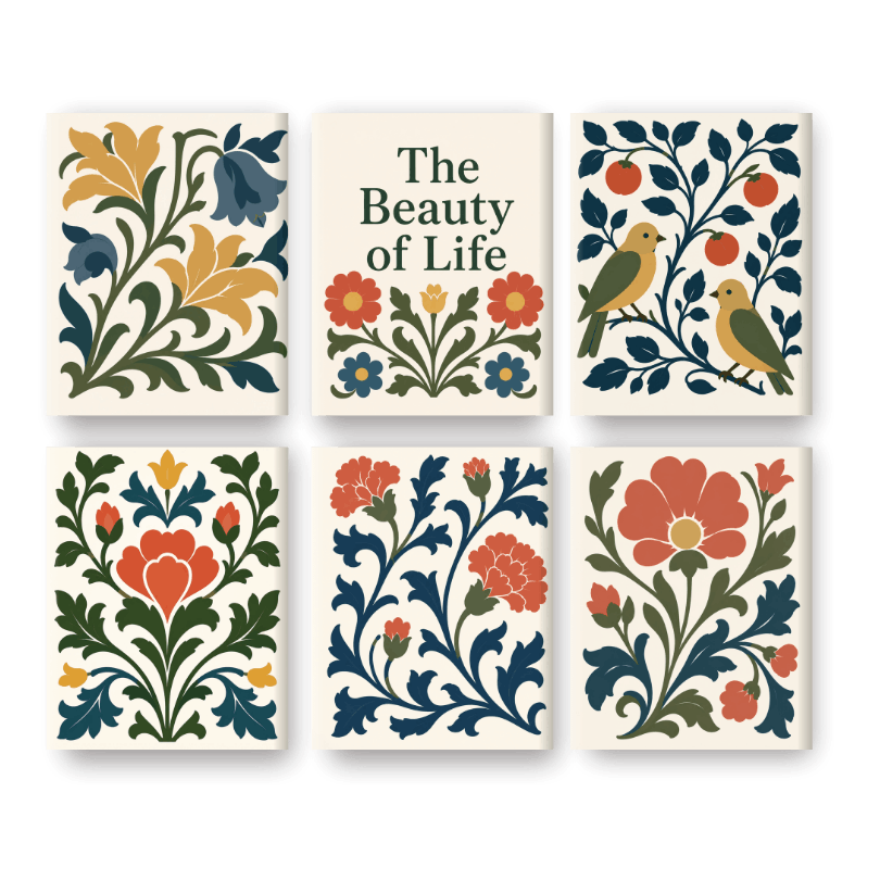 6 Mini Paintings | The Beauty of Life Set
