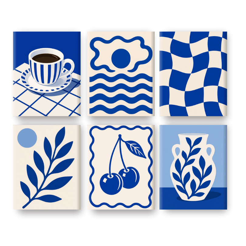 6 Mini Paintings | Aegean Dreams Set