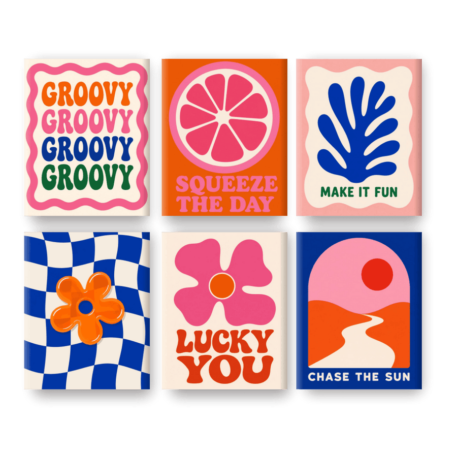 6 Mini Paintings | Squeeze The Day Set