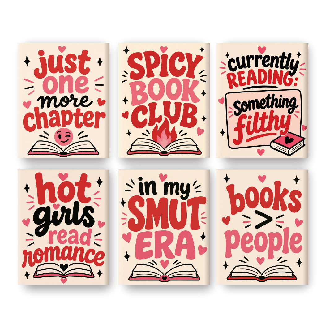 6 Mini Paintings | Spicy Book Club Set