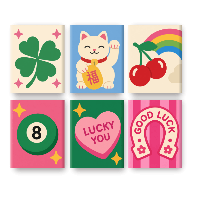 6 Mini Paintings | Lucky Charms Set