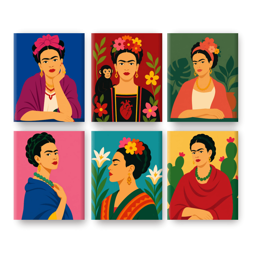 6 Mini Paintings | Frida Forever Set