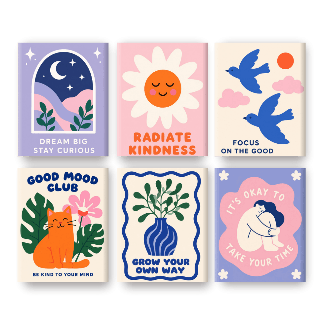6 Mini Paintings | Positive Growth Set