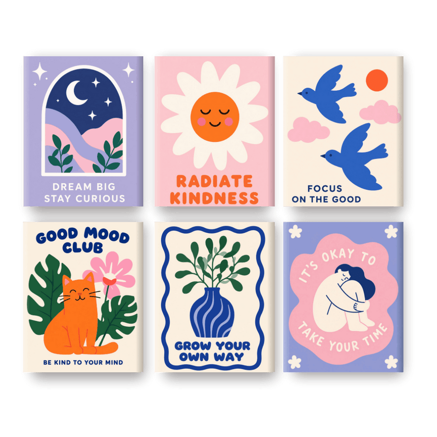 6 Mini Paintings | Positive Growth Set