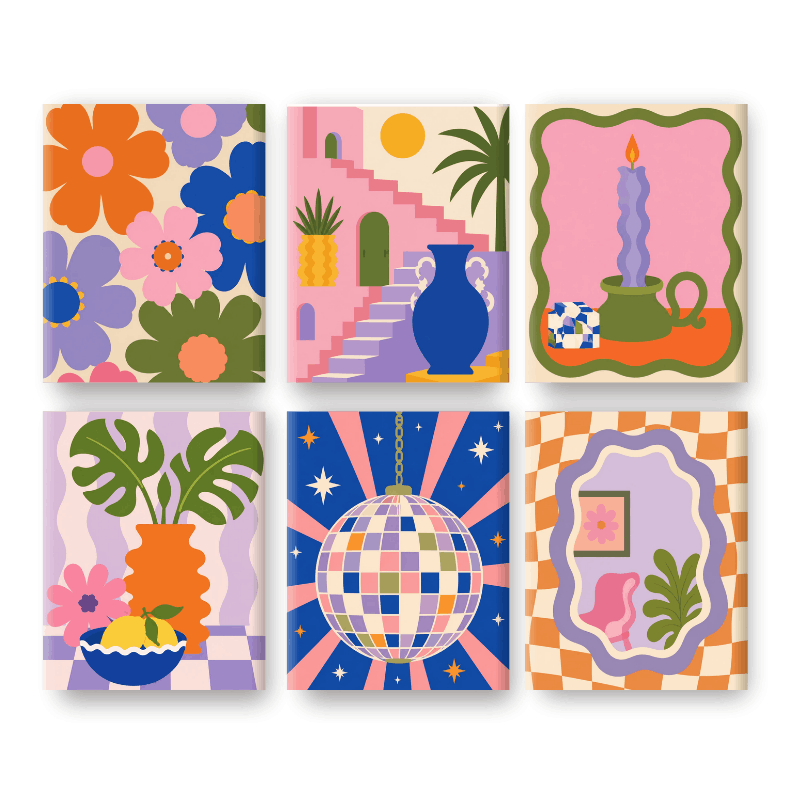 6 Mini Paintings | Disco Dreams Set