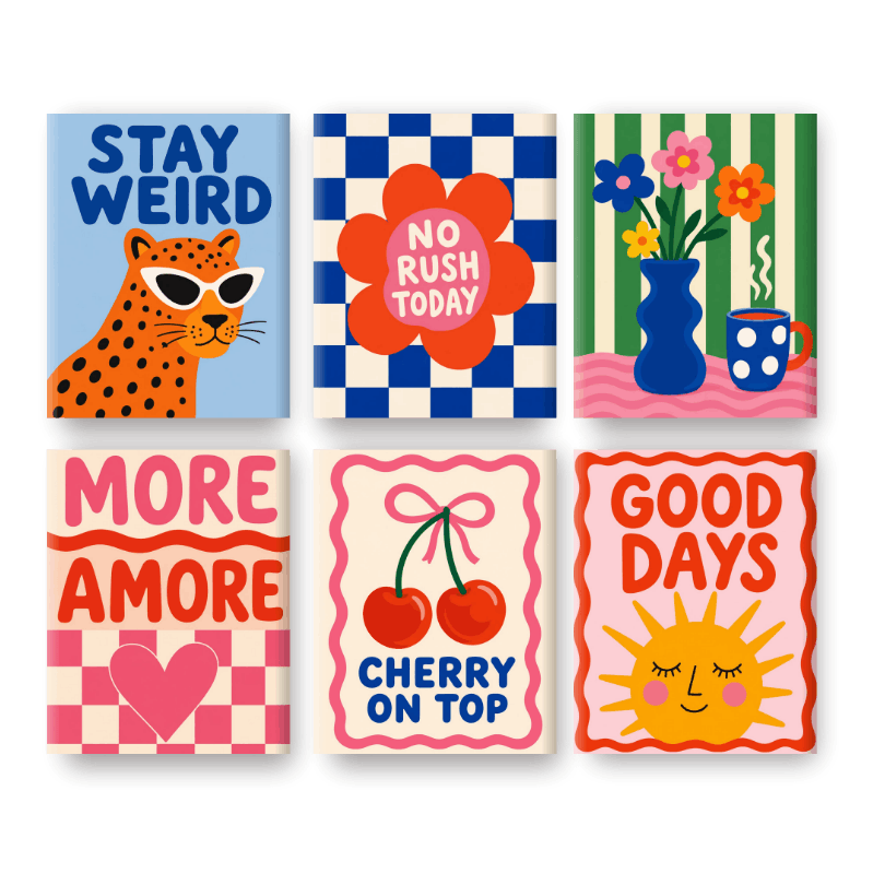 6 Mini Paintings | Cherry on Top Set