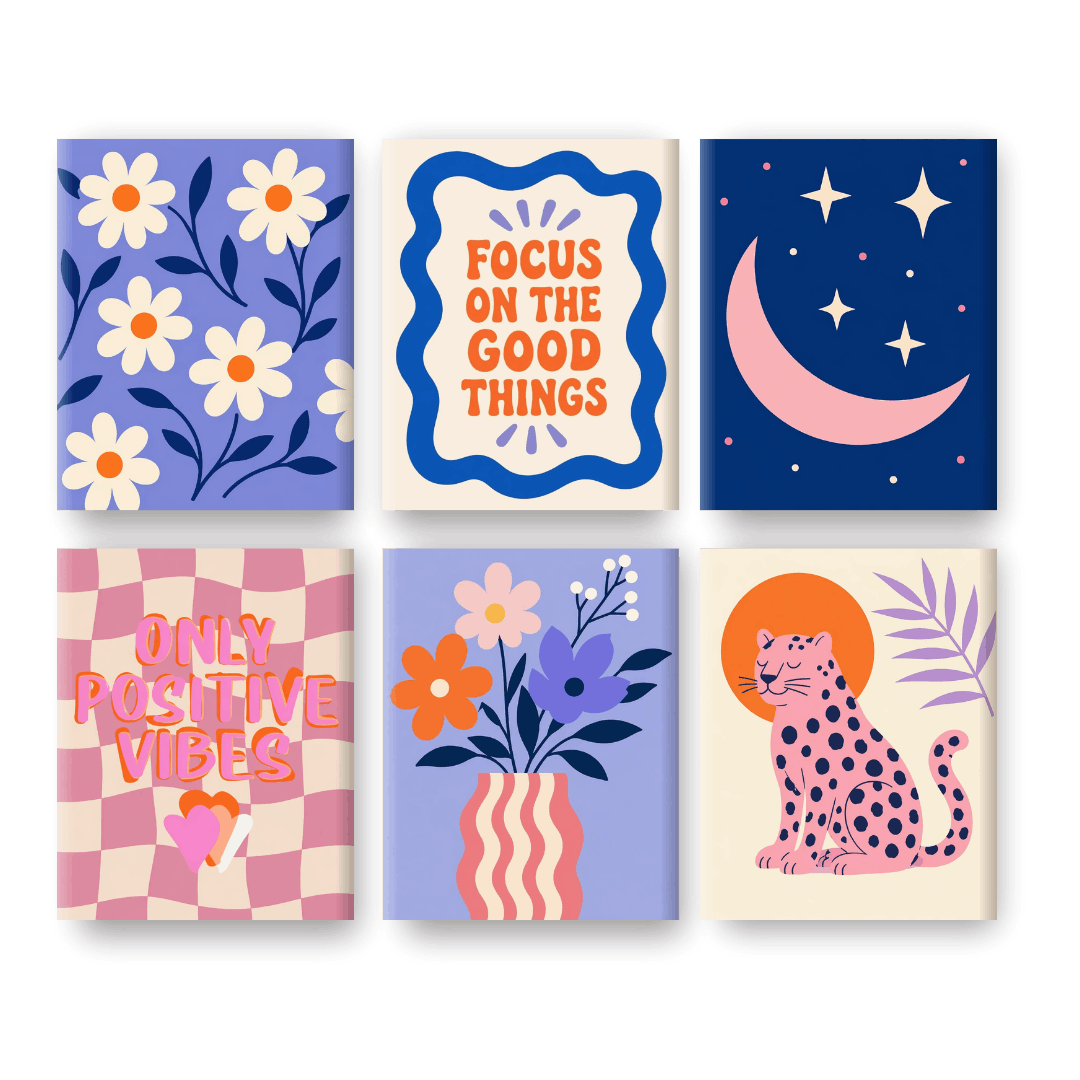 6 Mini Paintings | Positive Vibe Set