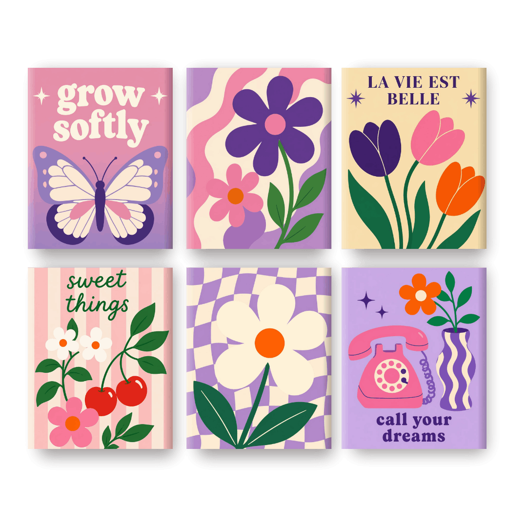 6 Mini Paintings | Blooming Dreams Set