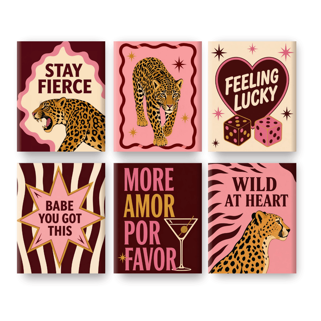 6 Mini Paintings | Stay Fierce Set
