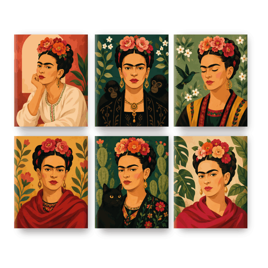 6 Mini Paintings | Viva Frida Set