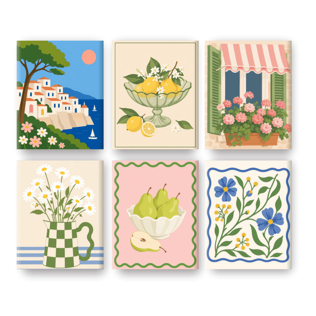 6 Mini Paintings | Springtime Charm Set