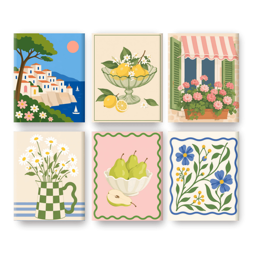 6 Mini Paintings | Springtime Charm Set