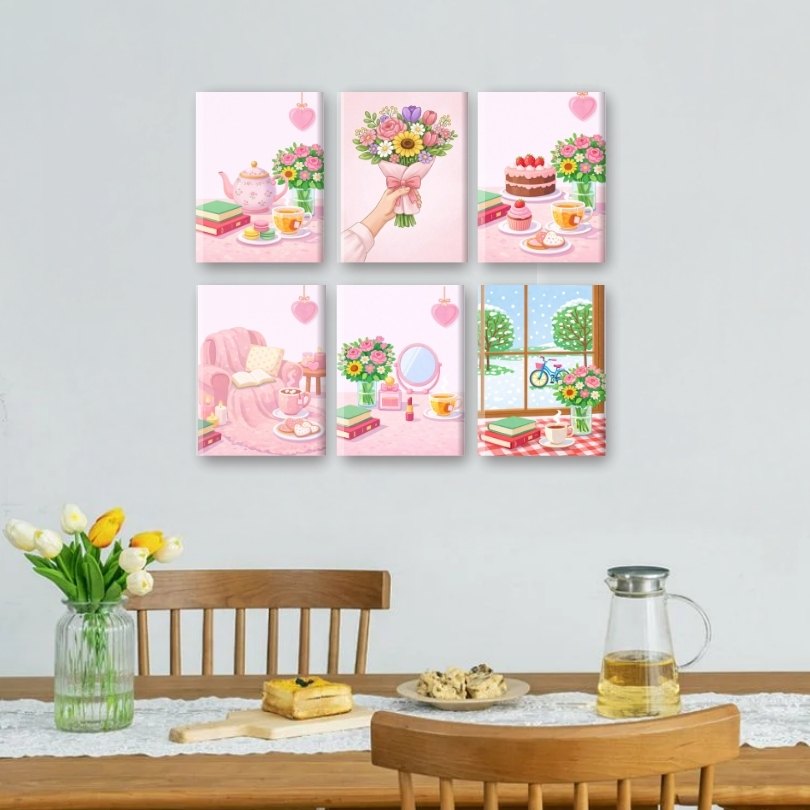 6 Mini Paintings | Calm Moments Set
