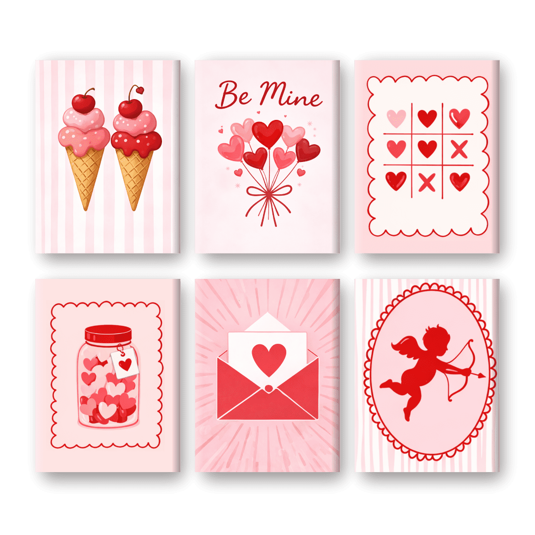 6 Mini Paintings | Cupid Set