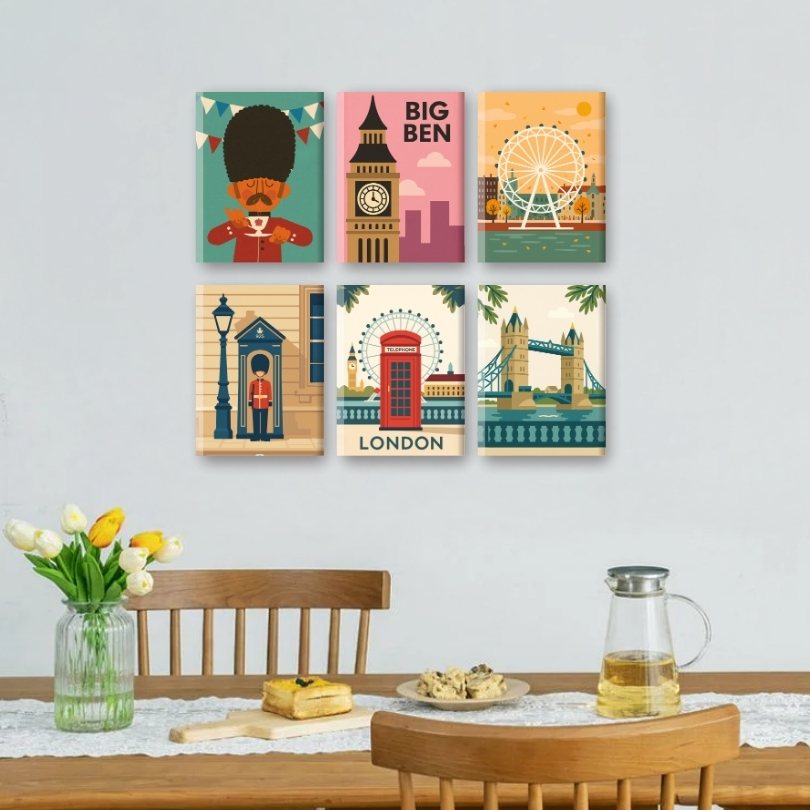 6 Mini Paintings | London Set