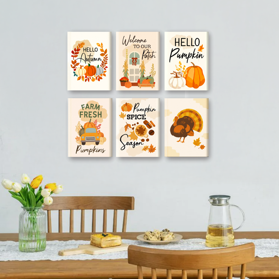 6 Mini Paintings | Hello Pumpkin Set