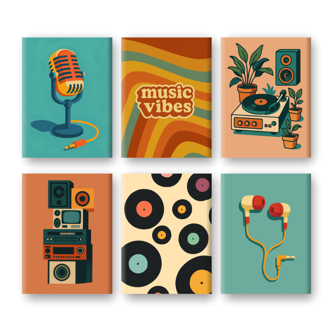 6 Mini Paintings | Music Set