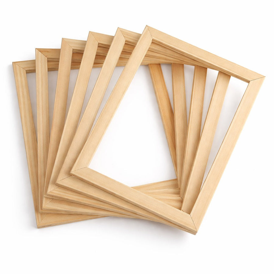 6 Mini Paintings | Wooden Frame Set