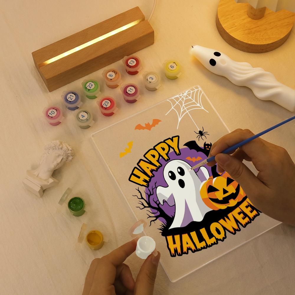 Happy Halloween Lamp Set | Paint by Numbers