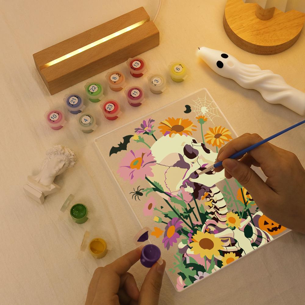 Flower Skull | Paint by Numbers