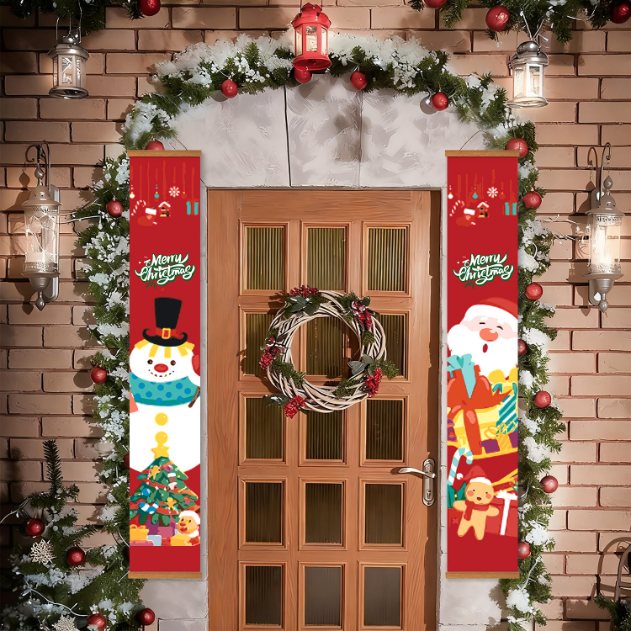 Paint by Number Door Panels – Santa & Snowman Set